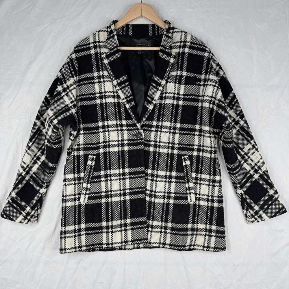 Pendleton Womens 100% Virgin Wool Plaid‎ 1 Button Up Jacket Western Lining SZ-LP